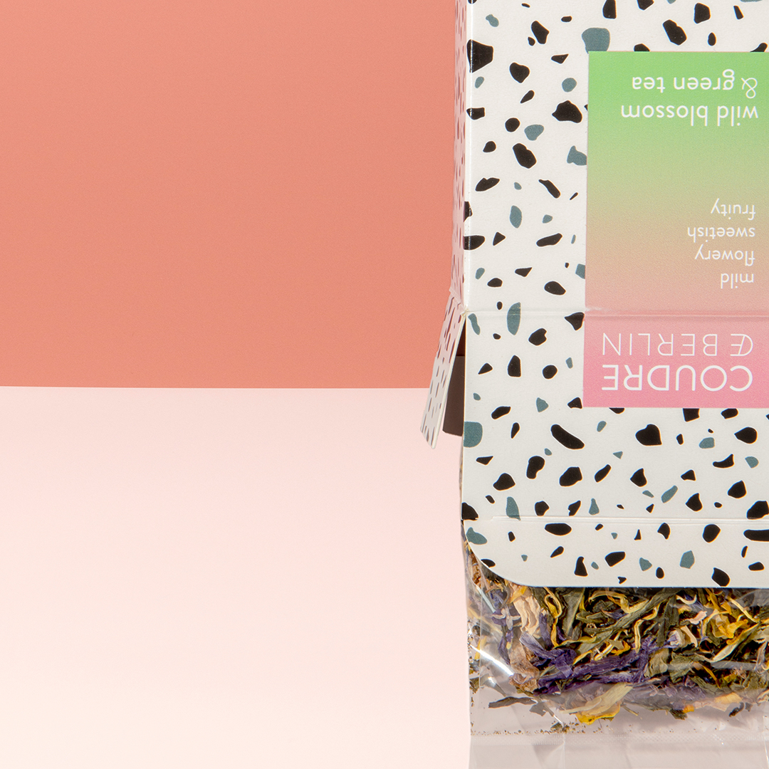 Coudre Berlin Grean Tea Blend Wild Blossom and Green Tea Packaging