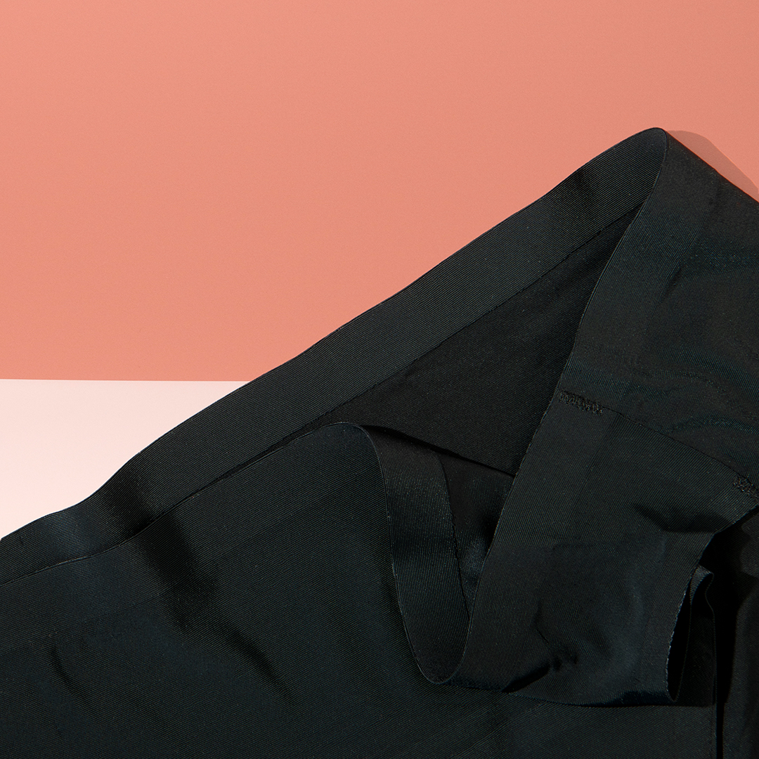 Flux Menstrual Underwear Seamless Bikini Black Rubber Band Detail
