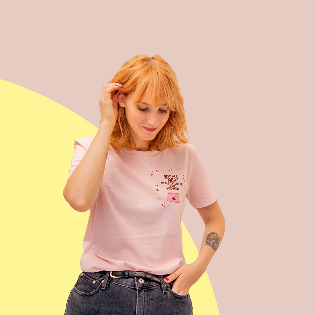 Your Best Period T-Shirt Not All People Pastel Pink