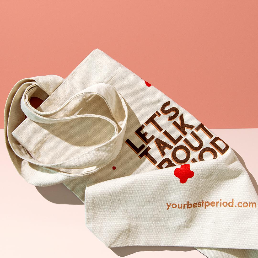 Your Best Period Tote Bag Let's Talk About Period Folded